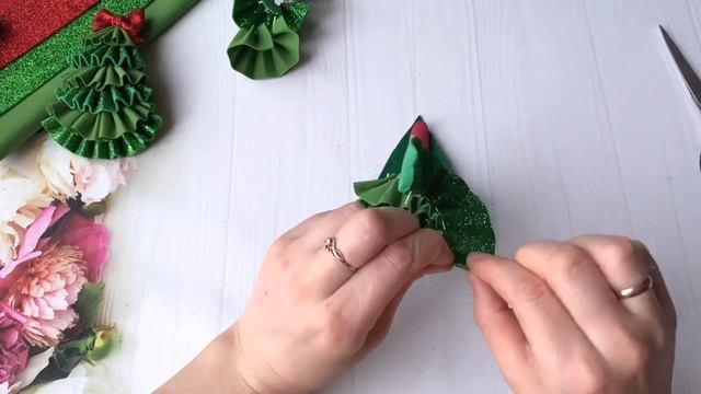 Новогодний ободок Ёлочка из фоамирана / DIY Christmas Tree Eva Foam Sheet