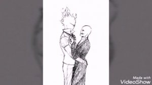 Grillby x Gaster/Гриллби и Гастер