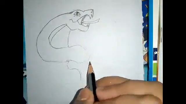 How to draw skull and snake tattoo drawing смотреть онлайн