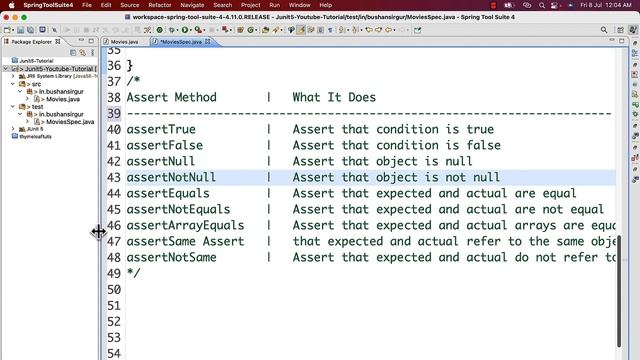 Write Unit Test Cases using JUnit 5 - List of assert Methods - 04