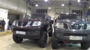 "NISSAN PATHFINDER LIFTED +27cm and NISSAN NAVARA LIFTED +28cm on liftpickupoff.ru"