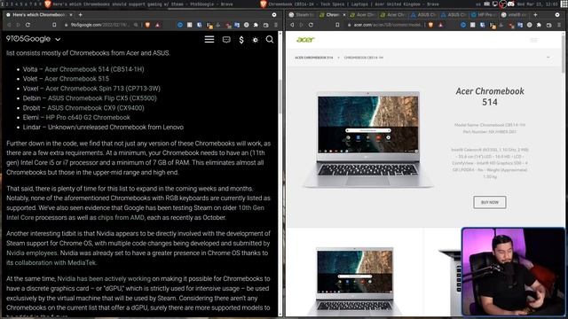 Steam & Proton Are Coming To Chromebooks?? смотреть онлайн