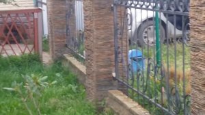 Облицовка искуственным камнем. Фасадные столбы.