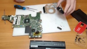 Разборка и чистка HP Presario CQ57 Cleaning and Disassemble HP Presario CQ57