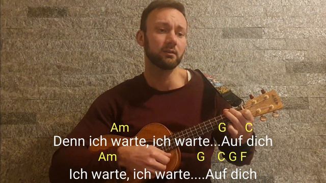 Ich warte auf dich Ukulele Tutorial Bosse смотреть онлайн