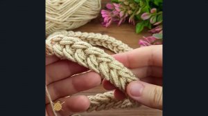 цепочки для ручки вязаной сумки, давайте научимся