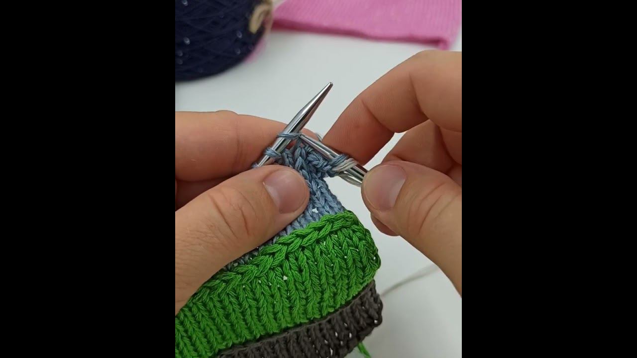 Как вязать горизонтальные косички. смотреть онлайн