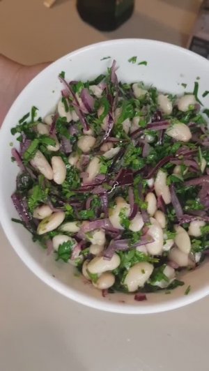 Салат Пияз из фасоли. Рецепт от подписчицы из Турции