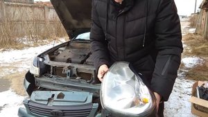 ПРИОРА: Треш - китайские фары на приору.