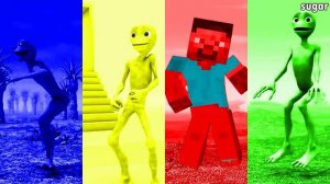 Patila vs Me Kemaste vs Minecraft vs Dame Tu Cosita Alien Green Dance Challenge
