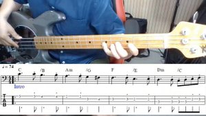 Bass Cover - A Whiter Shade of Pale (Procol Harum) with Tab