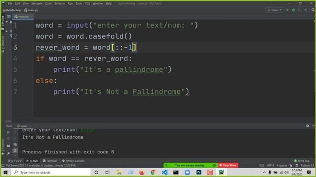 Palindrome Practice Video For Python, Java, Php Beginners | CleaverCode смотреть онлайн