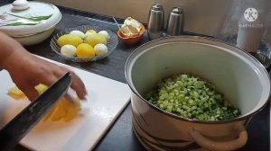 Окрошка овощная за пять минут.