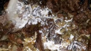 Бефстроганов из говядины со сливками. Как приготовить мягкое мясо