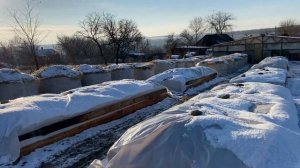 Разведение калифорнийских червей на улице 27.12.2020 год. Подготовка к зимовке.