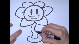 How To Draw Flowey from Undertale ✎ YouCanDrawIt ツ 1080p HD