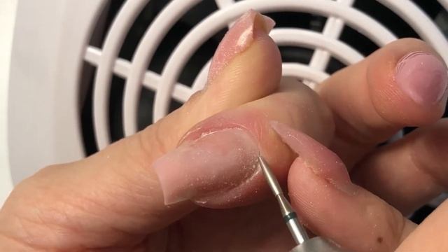 Как сделать коррекцию нарощенных ногтей гелем