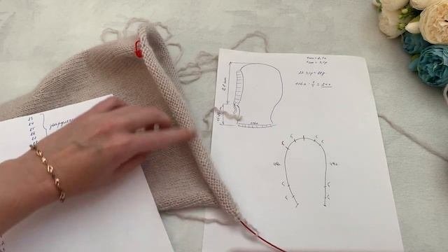 Вязаный капор (капюшон) // Легко и просто