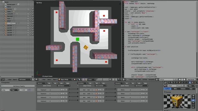Zufallssteuerung Wegpunkte mit Python #3 - Blender 3D Game Engine Tutorial смотреть онлайн