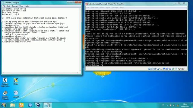 Konfigurasi Samba Server Debian 9 #4 Video SMK смотреть онлайн