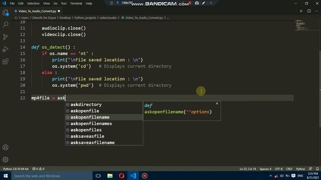 Python mp4 to mp3 converter | How to convert video to audio | Python programming for beginners смотреть онлайн
