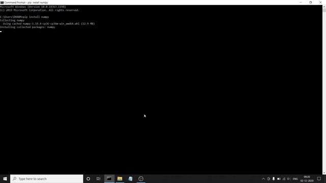 NumPy installing