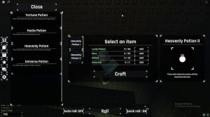 HOW TO CRAFT UNIVERSE + HEAVENLY + HASTE + FORTNUTE POTIONS in SOLS RNG! ROBLOX