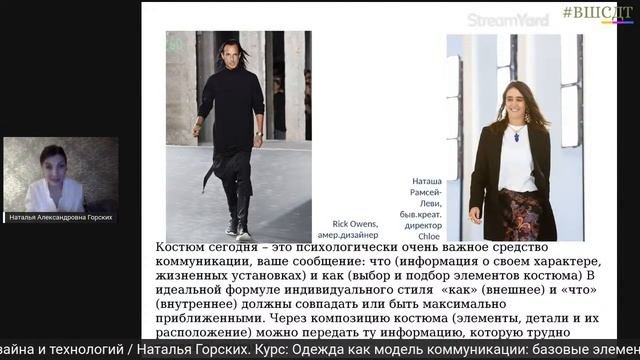 Тема 1. Одежда как самовыражение. Индивидуальный стиль