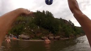 Прыжки в воду и купание с GoPro hero 2. Озеро Аслы-Куль (Water splash. AsLyCool lake)