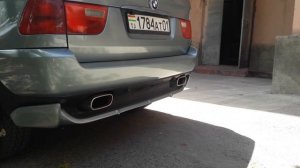 Е53 4,4 дорест - стоковый выхлоп