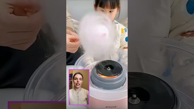 Как сделать сахарную вату дома #сахарнаявата