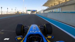 Fernando Alonso Drives Title-Winning Renault R25 | 2020 Abu Dhabi Grand Prix