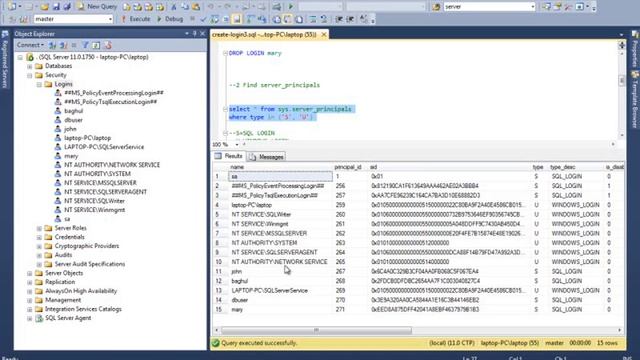 MS SQL Server 2012 Training - Implementing Security - SQL Server 2012 Part 2/3 смотреть онлайн