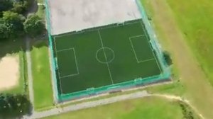 Футбольное поле с искусственным французским газоном. Истринской район, Парк-отель "Огниково".