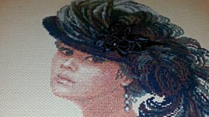 Картина вышитая крестом Бархатный вечер