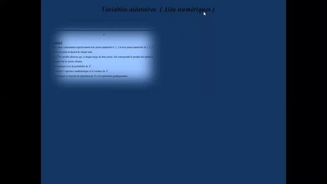probabilté 6  monaam chérif