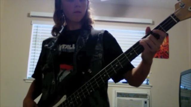 Cliff Burton's last Song bass cover смотреть онлайн