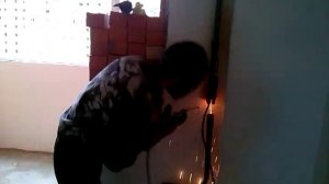 Сварка стояка 25 трубы.