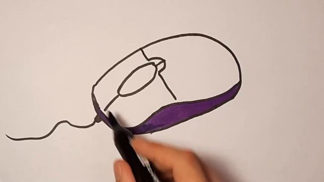 How to draw a Computer Mouse / Kompyuter sichqonchasini chizish / Рисуем Компьютерную Мышь смотреть онлайн