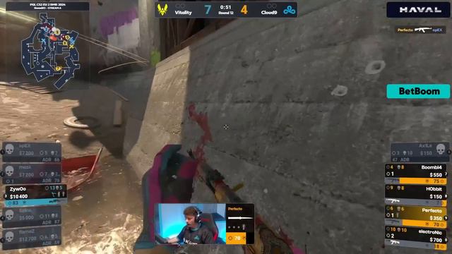 ЗА ВЫХОД НА MAJOR! Полный Матч - CLOUD9 vs VITALITY - OVERPASS | PGL Major 2024 - Europe RMR B