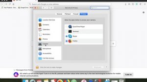 How to allow Quicktime Player to Access Facetime HD camera on Mac