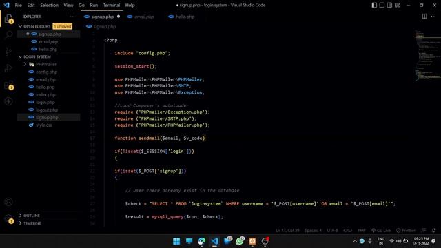 PHP Login System With Email Verification: Creating a Login + Registration System in PHP | #part4