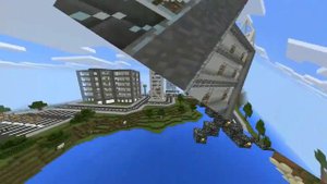 Город в minecraft pe.