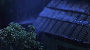 ? Rain and Thunder Sounds 24/7 - Dark Screen | Thunderstorm for Sleeping - Pure Relaxing Vibes