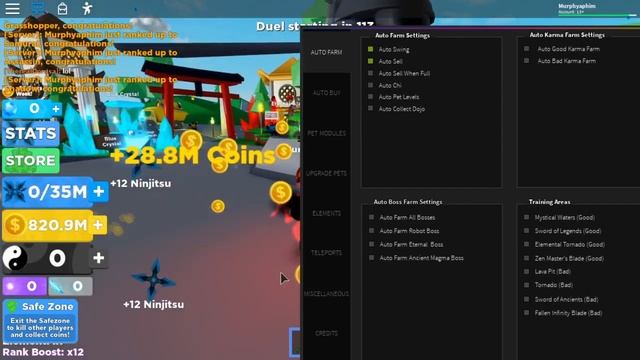 NINJA LEGENDS SCRIPT | AUTOFARM, TELEPORT, INF COINS смотреть онлайн