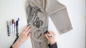 Маркеры для ткани Pebeo SetaScrib+. Роспись текстиля.