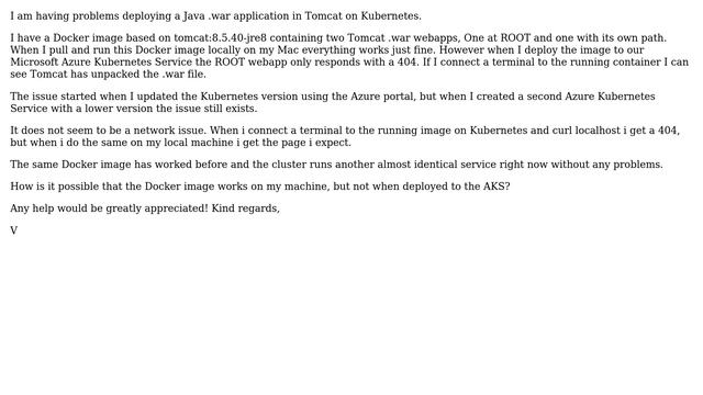 DevOps & SysAdmins: Tomcat root deployment not working in Kubernetes (AKS) смотреть онлайн