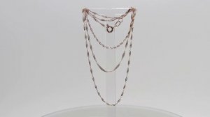 Цепь плетение сингапур из золота