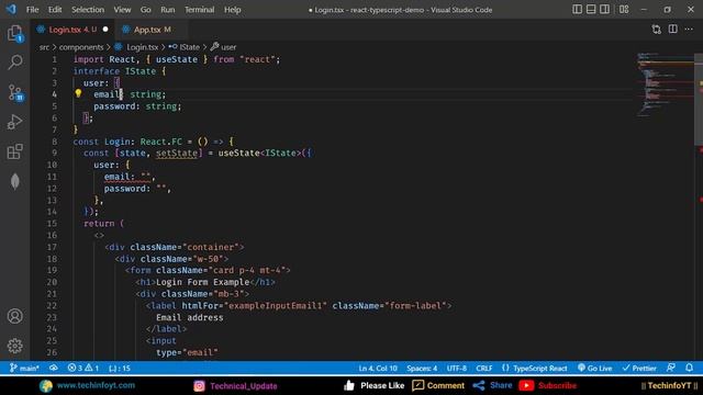 handling Forms with react typescript in multiple ways смотреть онлайн