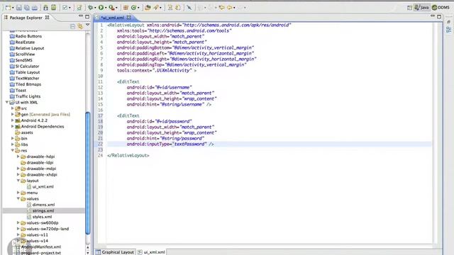 Android Tutorial 39 - Building your UI with XML смотреть онлайн